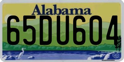 AL license plate 65DU604