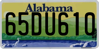 AL license plate 65DU610
