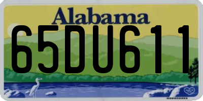 AL license plate 65DU611