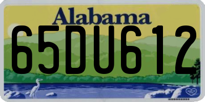 AL license plate 65DU612