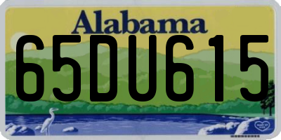 AL license plate 65DU615