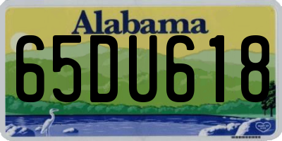 AL license plate 65DU618