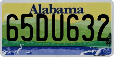 AL license plate 65DU632