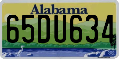 AL license plate 65DU634