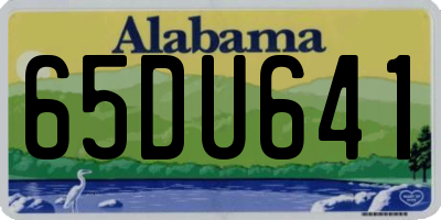 AL license plate 65DU641