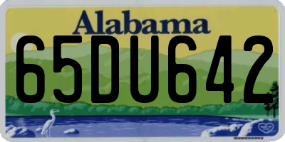 AL license plate 65DU642