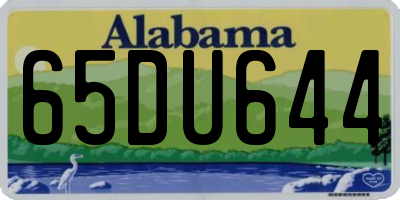 AL license plate 65DU644