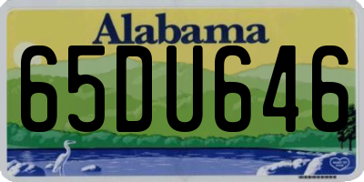 AL license plate 65DU646