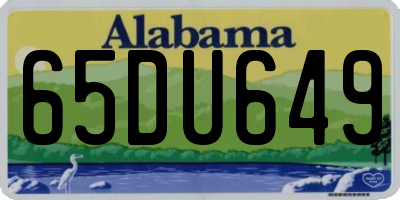 AL license plate 65DU649