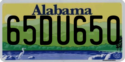 AL license plate 65DU650