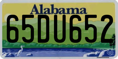 AL license plate 65DU652