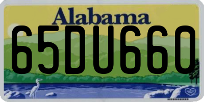 AL license plate 65DU660