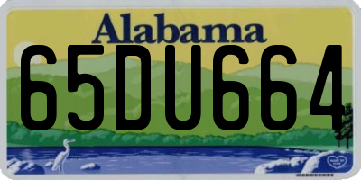 AL license plate 65DU664