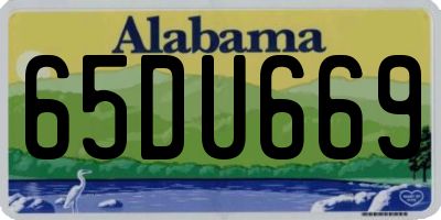 AL license plate 65DU669