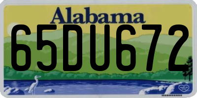 AL license plate 65DU672