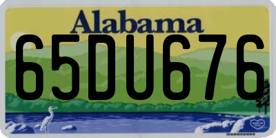 AL license plate 65DU676