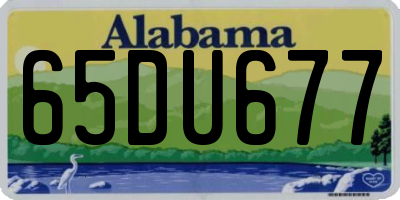 AL license plate 65DU677