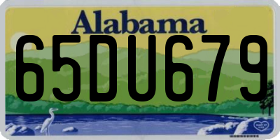 AL license plate 65DU679