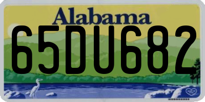 AL license plate 65DU682