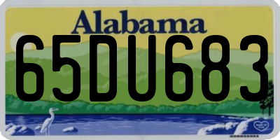 AL license plate 65DU683