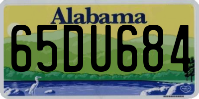 AL license plate 65DU684