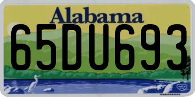 AL license plate 65DU693