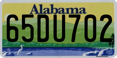 AL license plate 65DU702