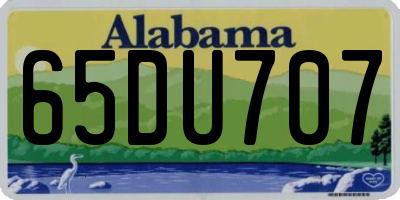 AL license plate 65DU707