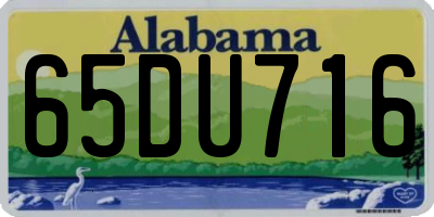 AL license plate 65DU716