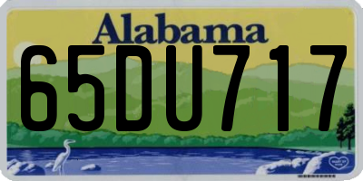 AL license plate 65DU717