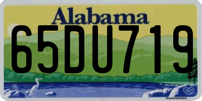 AL license plate 65DU719