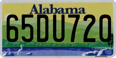 AL license plate 65DU720