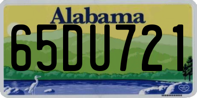 AL license plate 65DU721