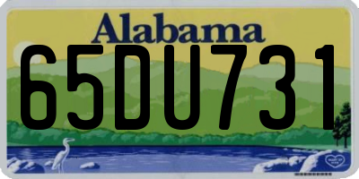AL license plate 65DU731
