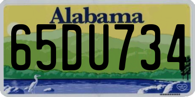 AL license plate 65DU734