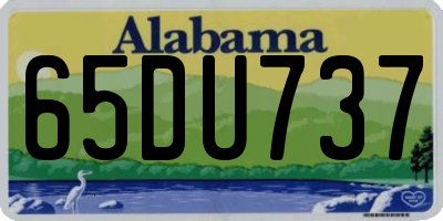 AL license plate 65DU737