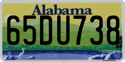 AL license plate 65DU738