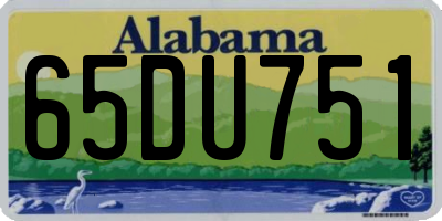 AL license plate 65DU751