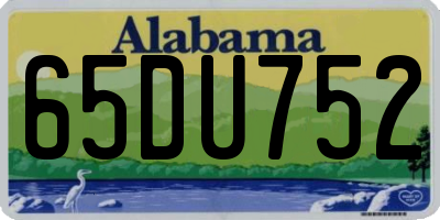 AL license plate 65DU752