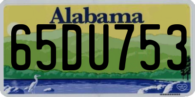 AL license plate 65DU753