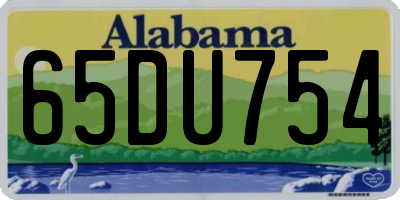 AL license plate 65DU754