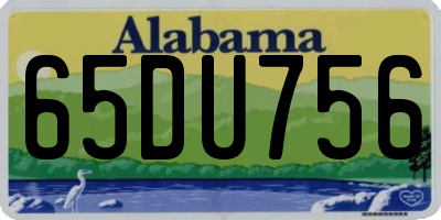 AL license plate 65DU756