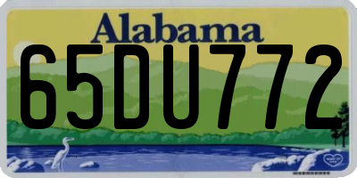 AL license plate 65DU772