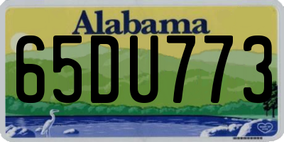 AL license plate 65DU773