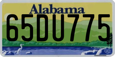 AL license plate 65DU775