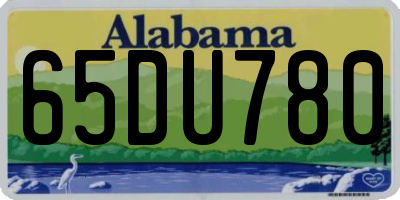 AL license plate 65DU780