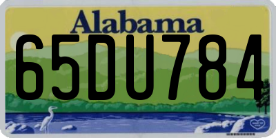 AL license plate 65DU784