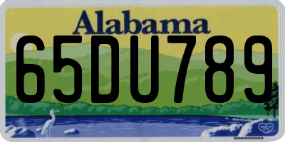AL license plate 65DU789