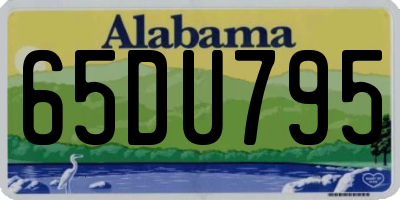 AL license plate 65DU795