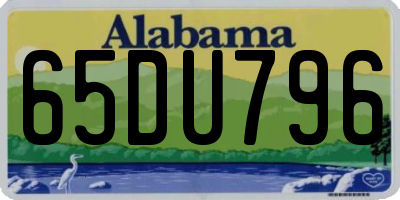 AL license plate 65DU796